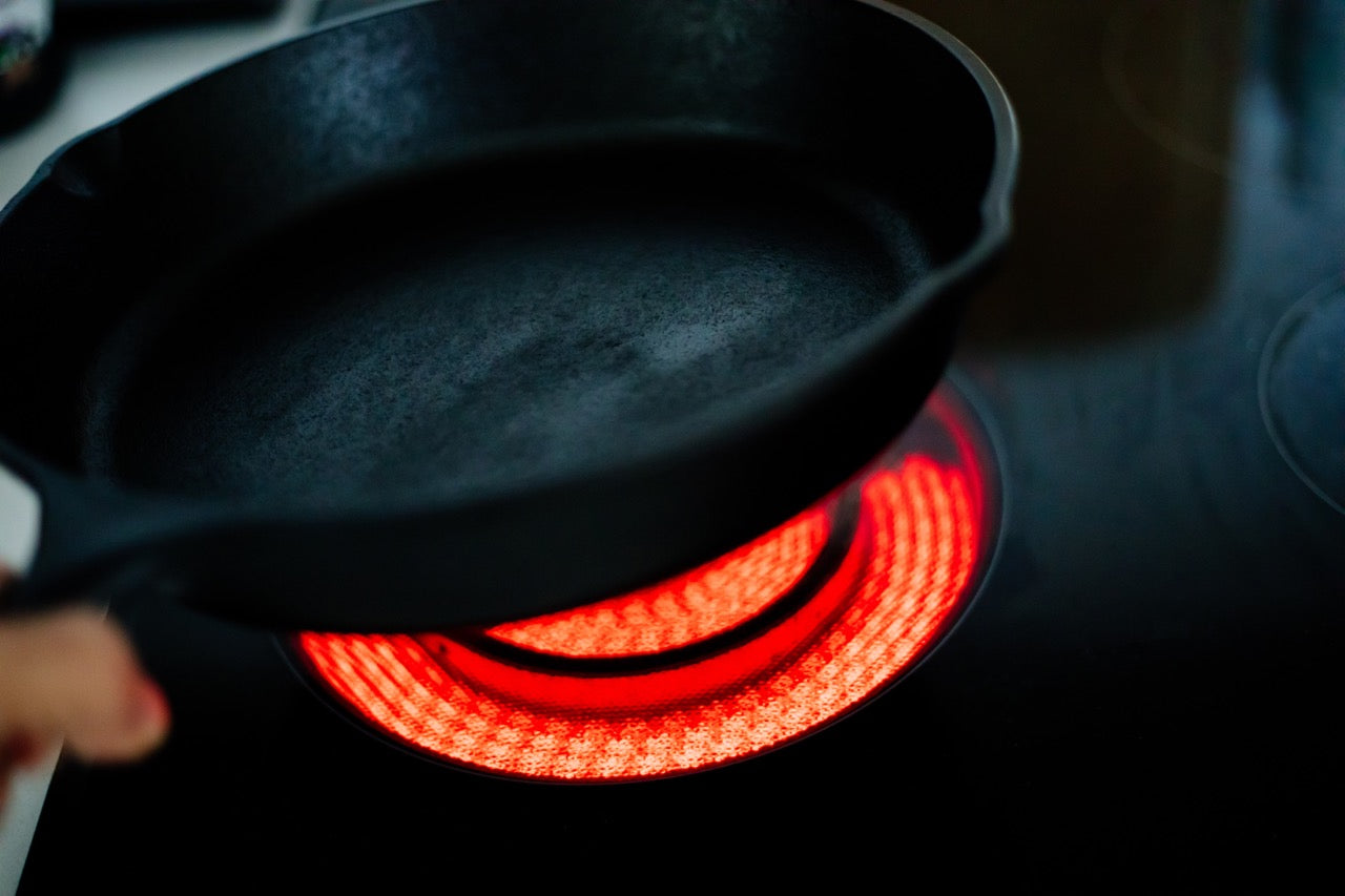Gas Cook top with stainless steel surface