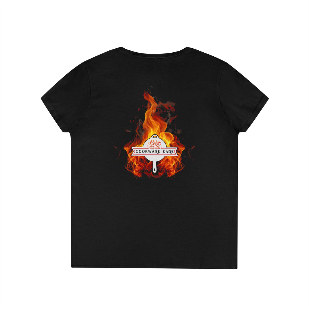 "Seasoning Simplified" - Cookware Care V-Neck T-Shirt